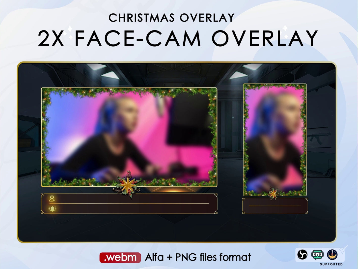 Christmas Theme Animated Twitch Overlay Package