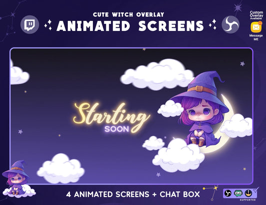 Animated "Moon Witch" Complete Stream Bundle